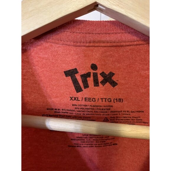 New TRIX ARE FOR KIDS Graphic Tee Shirt - Size XXL 18 red NWT - Picture 2 of 7